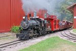 RGN 1916 steams past the shops complex with an eastbound Pumpkin Train return trip